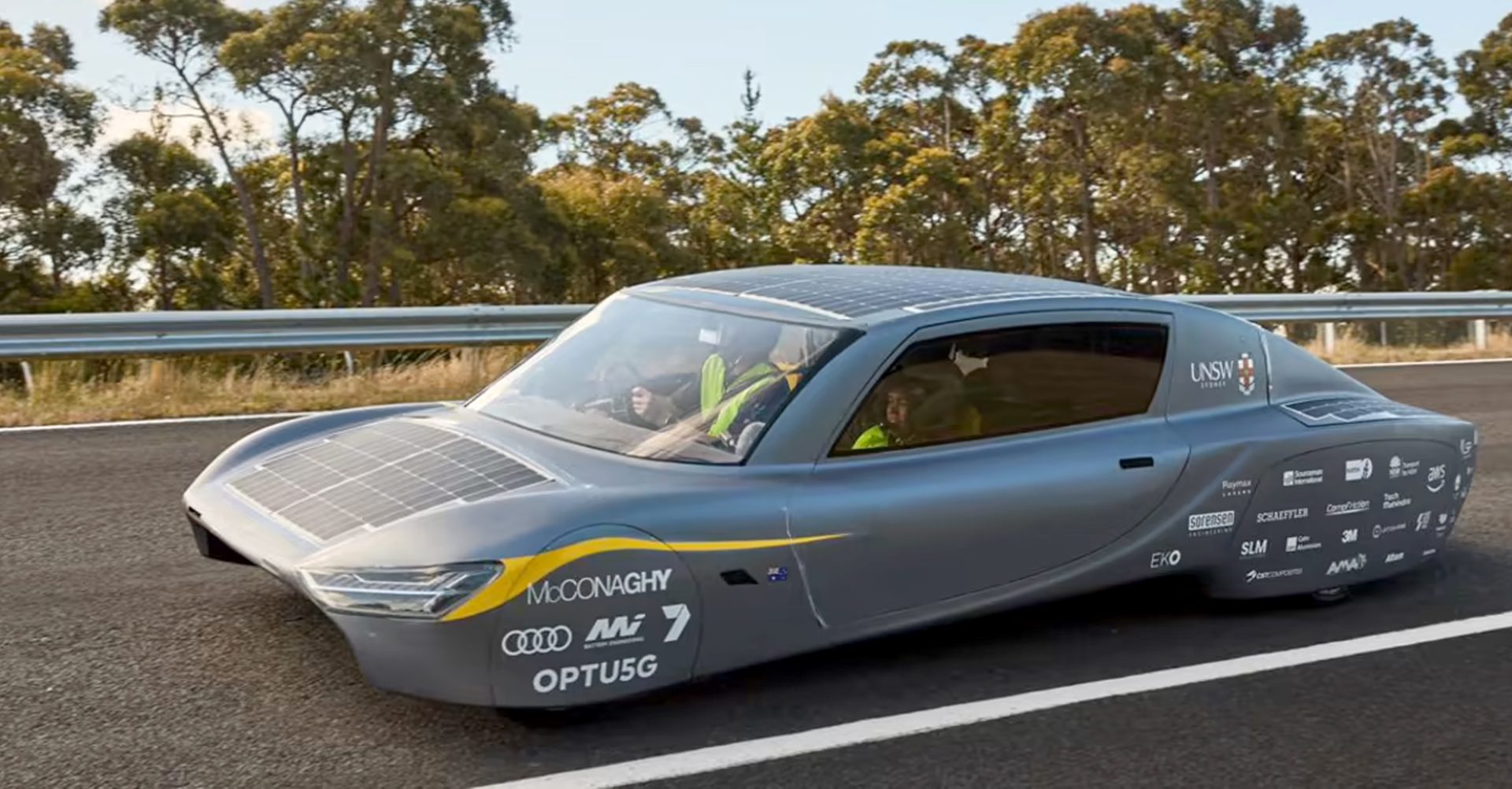 Solar-powered car claims new EV speed record over 1,000 km