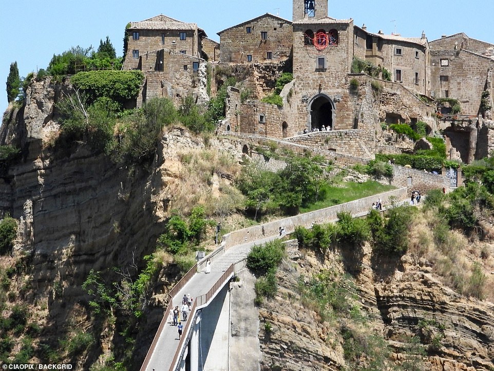 Seeing the sights: The group enjoyed a scenic walk along the tourist attract